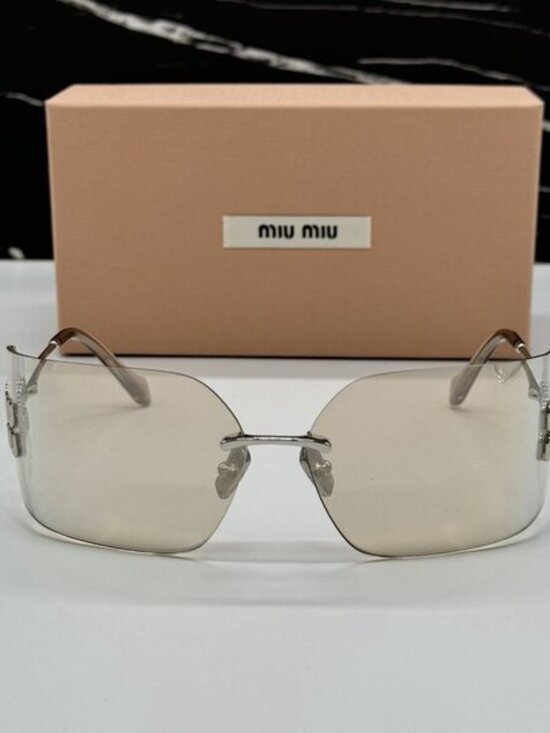 NEW MIU MIU RUNWAY SUNGLASSES MIU MIU MU54YS 1BC10F OVERSIZED WOMEN SUNGLASSES main image 12